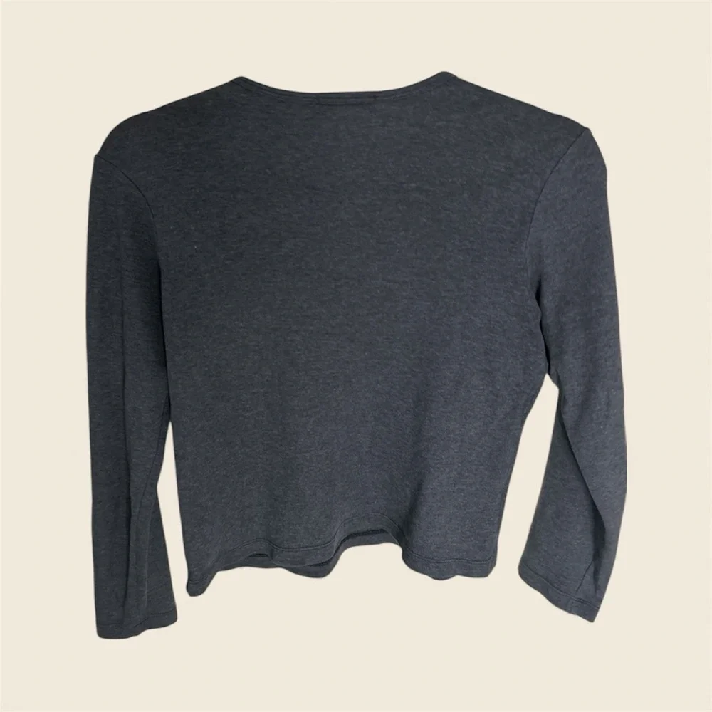 Banana Republic Sz Small Charcoal Long Sleeve Tee PreLoved